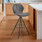 Armen Living Catalina 30" Swivel Bar Height Bar Stool in Charcoal Fabric and Black Finish LCCTBACH30 - alternate 7
